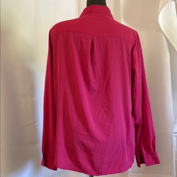 Ricki’s Vibrant Fushia Pink Button-Up Shirt size 14 - Picture 6 of 9